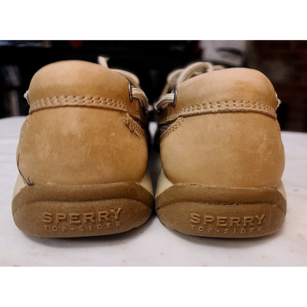 Sperry Top-Sider 6M Boat Shoes Leather Tan Casual Lace Up Deck Shoes 9773581 - Picture 5 of 8